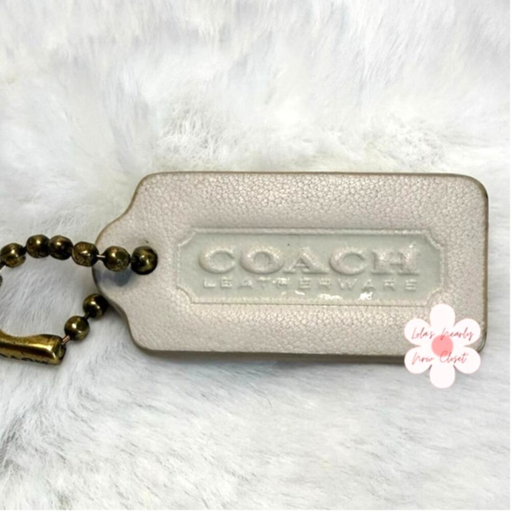 1.5" COACH Fob Bag Charm Hang tag Hangtag